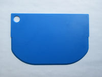 3 - New 4 x 6 inch Multi-use Semi-Pliable ECO Plastic Bowl Scraper with Hang Hole