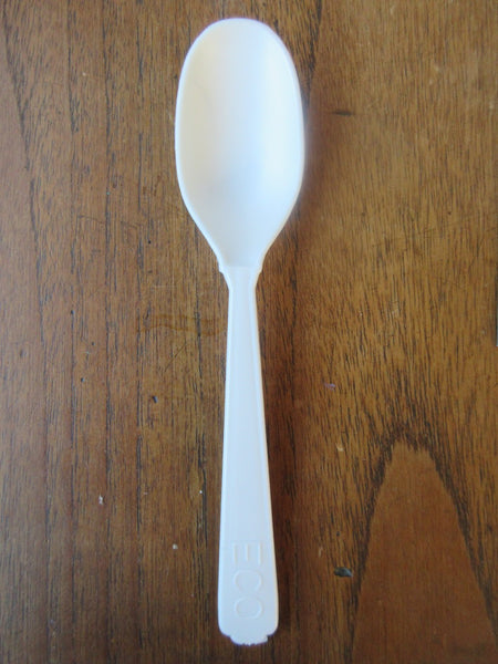 3,150 - New "Made-in-Canada" 6 inch / 15 cm Compostable ECO Medium Weight Spoons