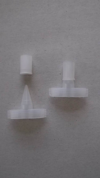 New Multi-use ECO Plastic Natural Color Cap & Nozzle (Spout) for Heat Sealing Filling Machine(s)
