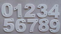New 0 - 9 ; 3.25 inch / 8.75 cm Multi-use Plastic House Door Hotel Mailbox School Numbers
